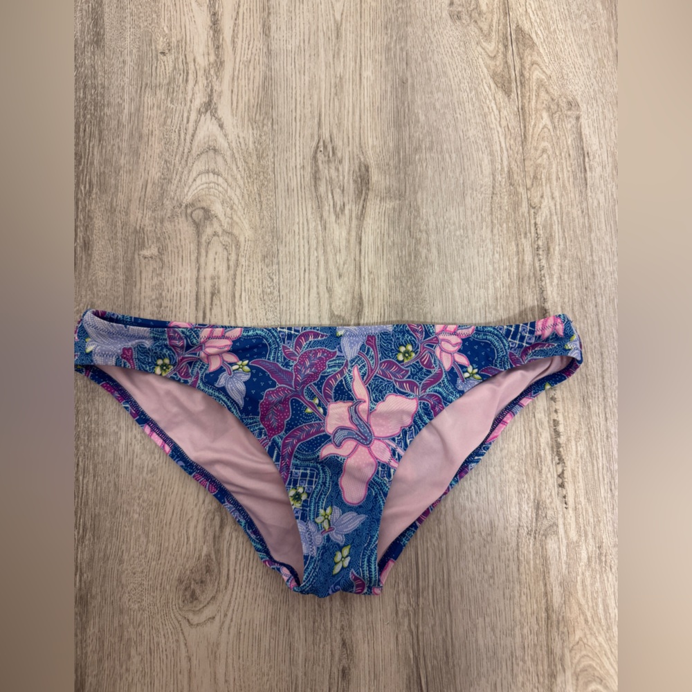 Victoria's Secret Swim Bottom - Blue and Pink Floral